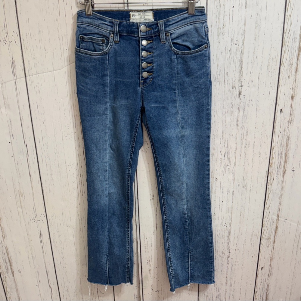 Free People Button Fly Jeans